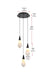Elegant Lighting - 1013D12BK-22ST - LED Pendant - Amora - Black