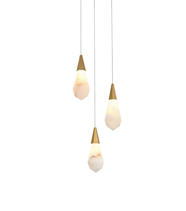 Elegant Lighting - 1013D12SG-22ST - LED Pendant - Amora - Satin Gold