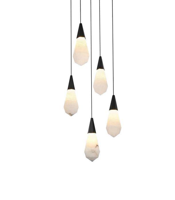 Elegant Lighting - 1013D16BK-22ST - LED Pendant - Amora - Black