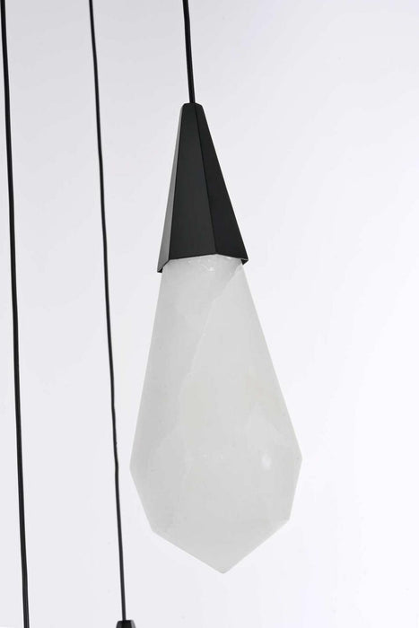 Elegant Lighting - 1013D16BK-22ST - LED Pendant - Amora - Black
