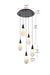 Elegant Lighting - 1013D16BK-22ST - LED Pendant - Amora - Black