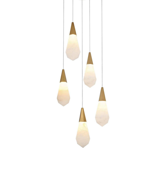 Elegant Lighting - 1013D16SG-22ST - LED Pendant - Amora - Satin Gold