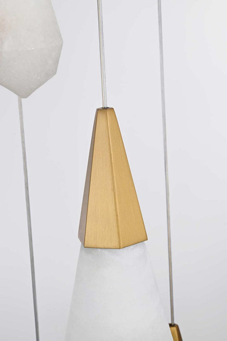 Elegant Lighting - 1013D16SG-22ST - LED Pendant - Amora - Satin Gold