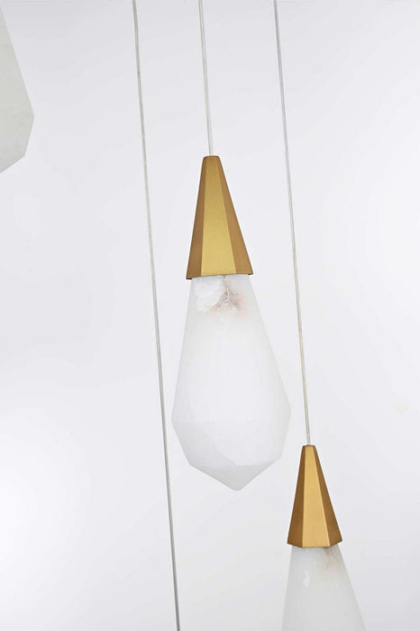 Elegant Lighting - 1013D16SG-22ST - LED Pendant - Amora - Satin Gold