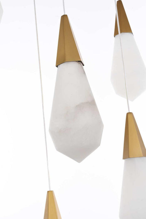 Elegant Lighting - 1013D16SG-22ST - LED Pendant - Amora - Satin Gold