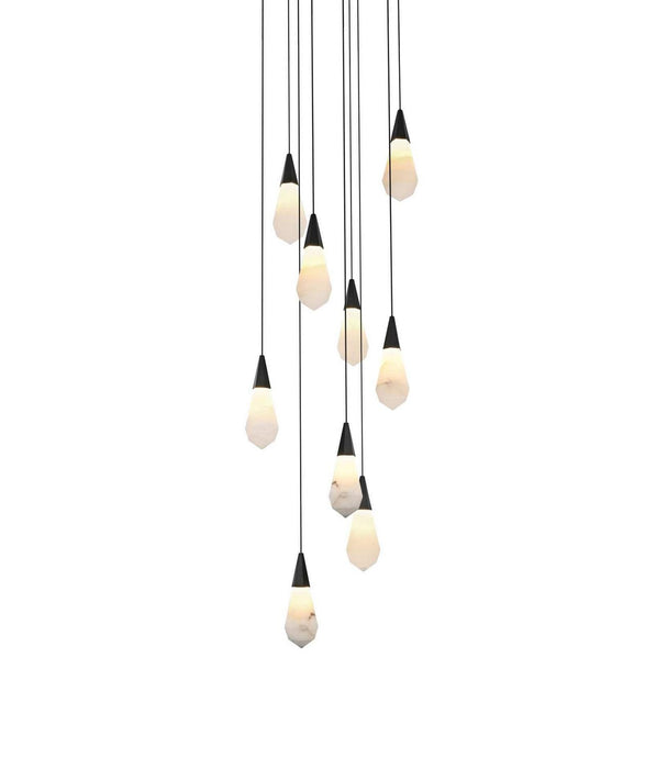 Elegant Lighting - 1013D20BK-22ST - LED Pendant - Amora - Black