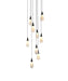 Elegant Lighting - 1013D20BK-22ST - LED Pendant - Amora - Black