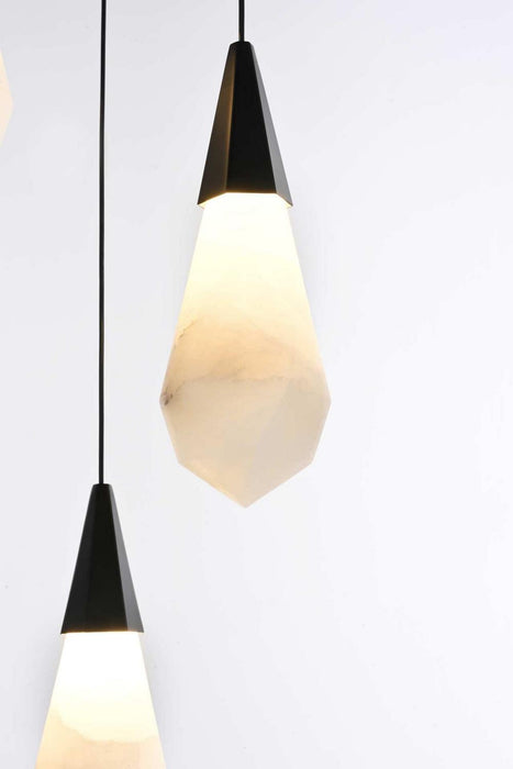 Elegant Lighting - 1013D20BK-22ST - LED Pendant - Amora - Black