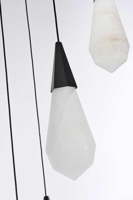 Elegant Lighting - 1013D20BK-22ST - LED Pendant - Amora - Black