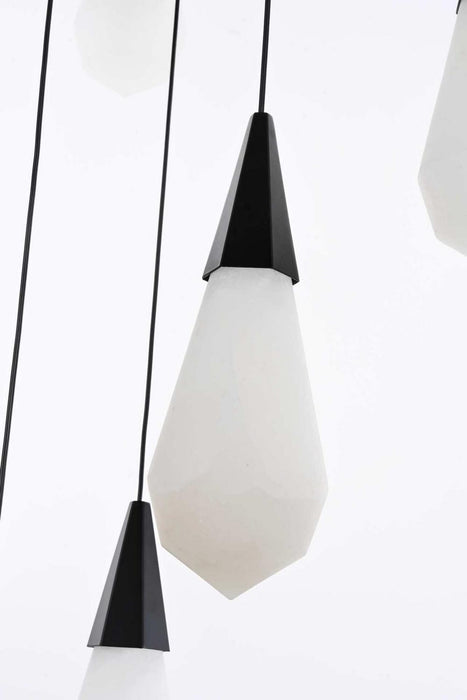 Elegant Lighting - 1013D20BK-22ST - LED Pendant - Amora - Black