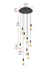 Elegant Lighting - 1013D20BK-22ST - LED Pendant - Amora - Black
