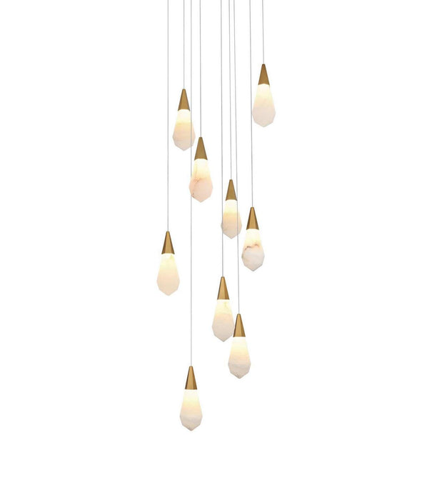 Elegant Lighting - 1013D20SG-22ST - LED Pendant - Amora - Satin Gold
