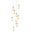 Elegant Lighting - 1013D20SG-22ST - LED Pendant - Amora - Satin Gold