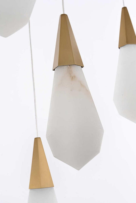 Elegant Lighting - 1013D20SG-22ST - LED Pendant - Amora - Satin Gold