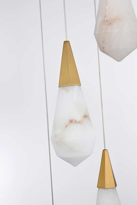 Elegant Lighting - 1013D20SG-22ST - LED Pendant - Amora - Satin Gold