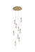 Elegant Lighting - 1013D20SG-22ST - LED Pendant - Amora - Satin Gold