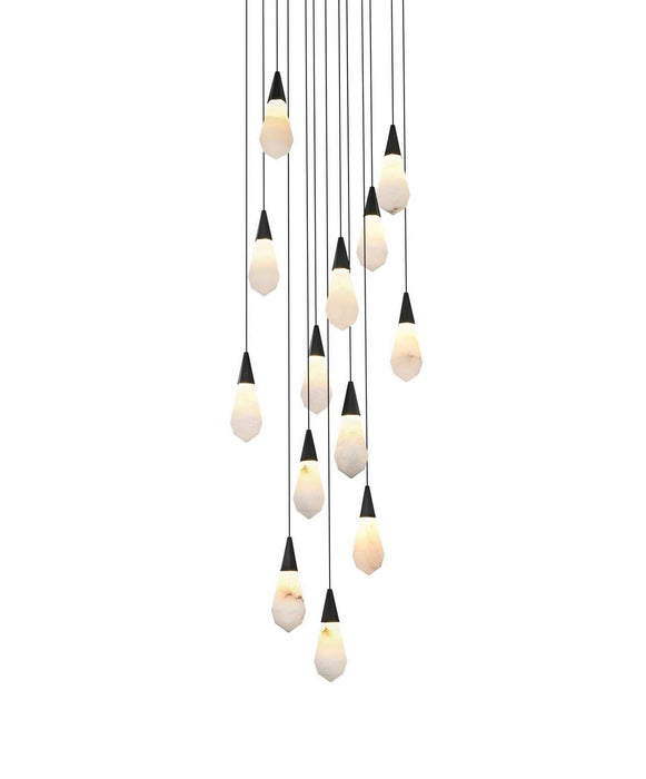 Elegant Lighting - 1013D24BK-22ST - LED Pendant - Amora - Black