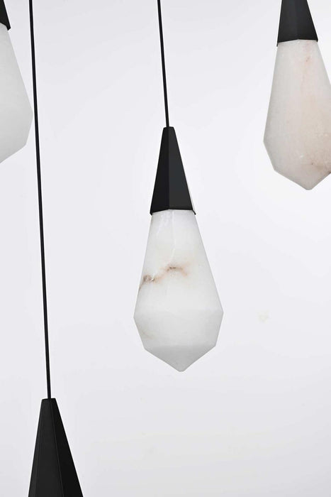 Elegant Lighting - 1013D24BK-22ST - LED Pendant - Amora - Black