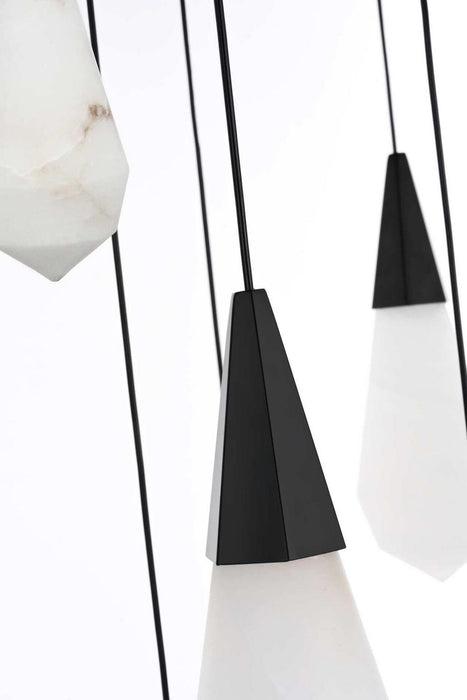 Elegant Lighting - 1013D24BK-22ST - LED Pendant - Amora - Black