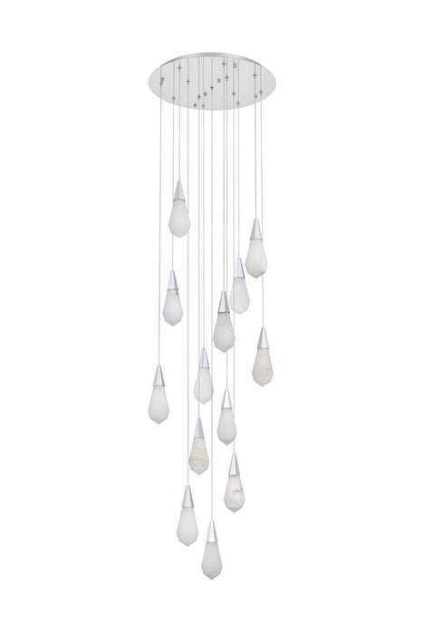 Elegant Lighting - 1013D24C-22ST - LED Pendant - Amora - Chrome