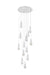 Elegant Lighting - 1013D24C-22ST - LED Pendant - Amora - Chrome