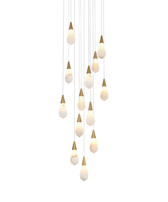 Elegant Lighting - 1013D24SG-22ST - LED Pendant - Amora - Satin Gold