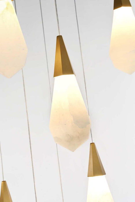 Elegant Lighting - 1013D24SG-22ST - LED Pendant - Amora - Satin Gold