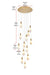 Elegant Lighting - 1013D24SG-22ST - LED Pendant - Amora - Satin Gold