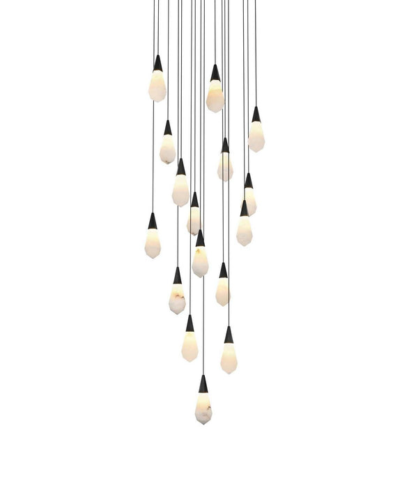 Elegant Lighting - 1013D28BK-22ST - LED Pendant - Amora - Black