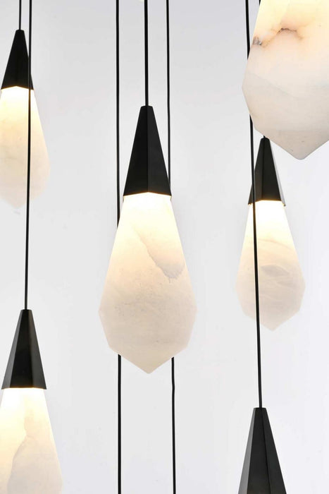 Elegant Lighting - 1013D28BK-22ST - LED Pendant - Amora - Black