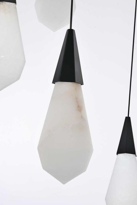 Elegant Lighting - 1013D28BK-22ST - LED Pendant - Amora - Black