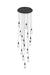 Elegant Lighting - 1013D28BK-22ST - LED Pendant - Amora - Black