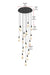 Elegant Lighting - 1013D28BK-22ST - LED Pendant - Amora - Black