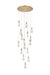 Elegant Lighting - 1013D28SG-22ST - LED Pendant - Amora - Satin Gold