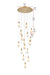 Elegant Lighting - 1013D28SG-22ST - LED Pendant - Amora - Satin Gold