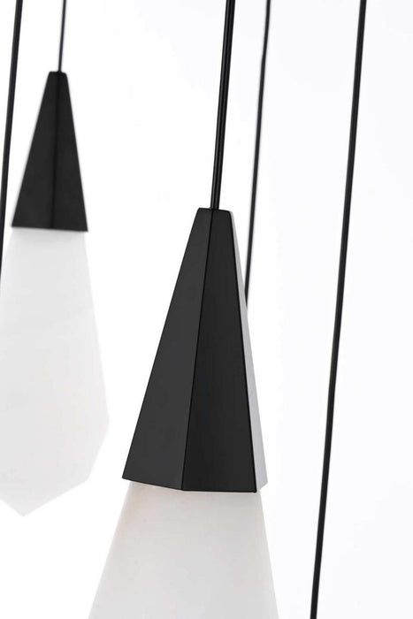 Elegant Lighting - 1013G32BK-22ST - LED Chandelier - Amora - Black