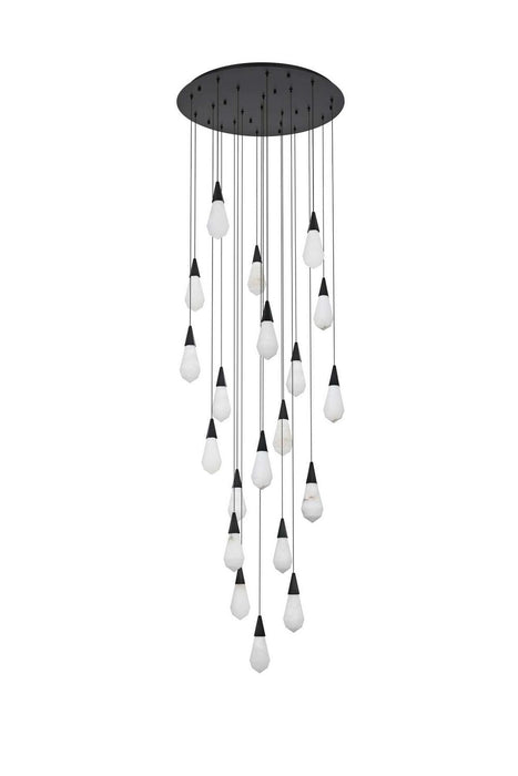 Elegant Lighting - 1013G32BK-22ST - LED Chandelier - Amora - Black