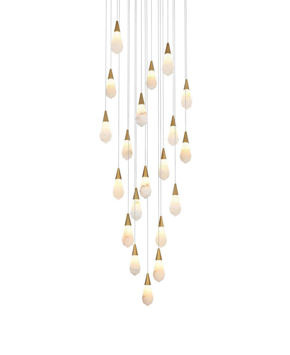 Elegant Lighting - 1013G32SG-22ST - LED Chandelier - Amora - Satin Gold