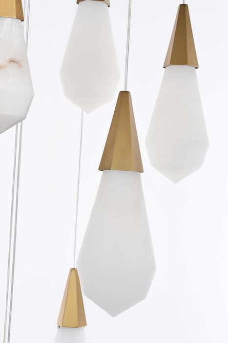 Elegant Lighting - 1013G32SG-22ST - LED Chandelier - Amora - Satin Gold