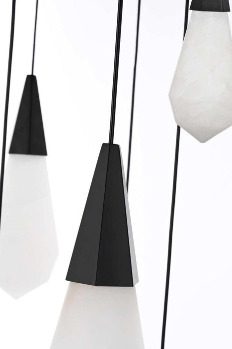 Elegant Lighting - 1013G36BK-22ST - LED Chandelier - Amora - Black