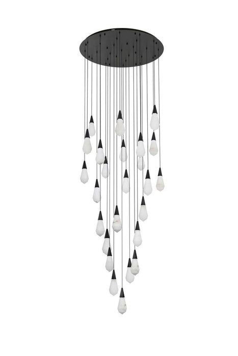 Elegant Lighting - 1013G36BK-22ST - LED Chandelier - Amora - Black