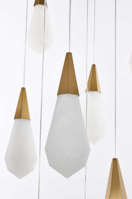 Elegant Lighting - 1013G36SG-22ST - LED Chandelier - Amora - Satin Gold