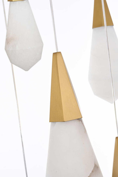 Elegant Lighting - 1013G36SG-22ST - LED Chandelier - Amora - Satin Gold