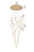 Elegant Lighting - 1013G36SG-22ST - LED Chandelier - Amora - Satin Gold