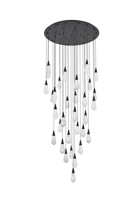 Elegant Lighting - 1013G42BK-22ST - LED Chandelier - Amora - Black