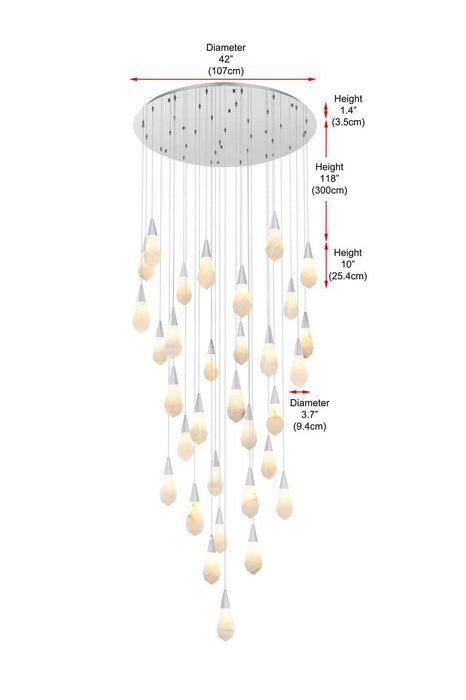 Elegant Lighting - 1013G42C-22ST - LED Chandelier - Amora - Chrome