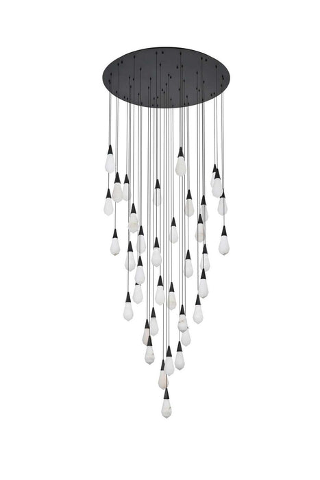 Elegant Lighting - 1013G48BK-22ST - LED Chandelier - Amora - Black