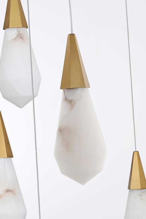 Elegant Lighting - 1013G48SG-22ST - LED Chandelier - Amora - Satin Gold