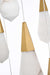 Elegant Lighting - 1013G48SG-22ST - LED Chandelier - Amora - Satin Gold