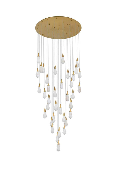 Elegant Lighting - 1013G48SG-22ST - LED Chandelier - Amora - Satin Gold